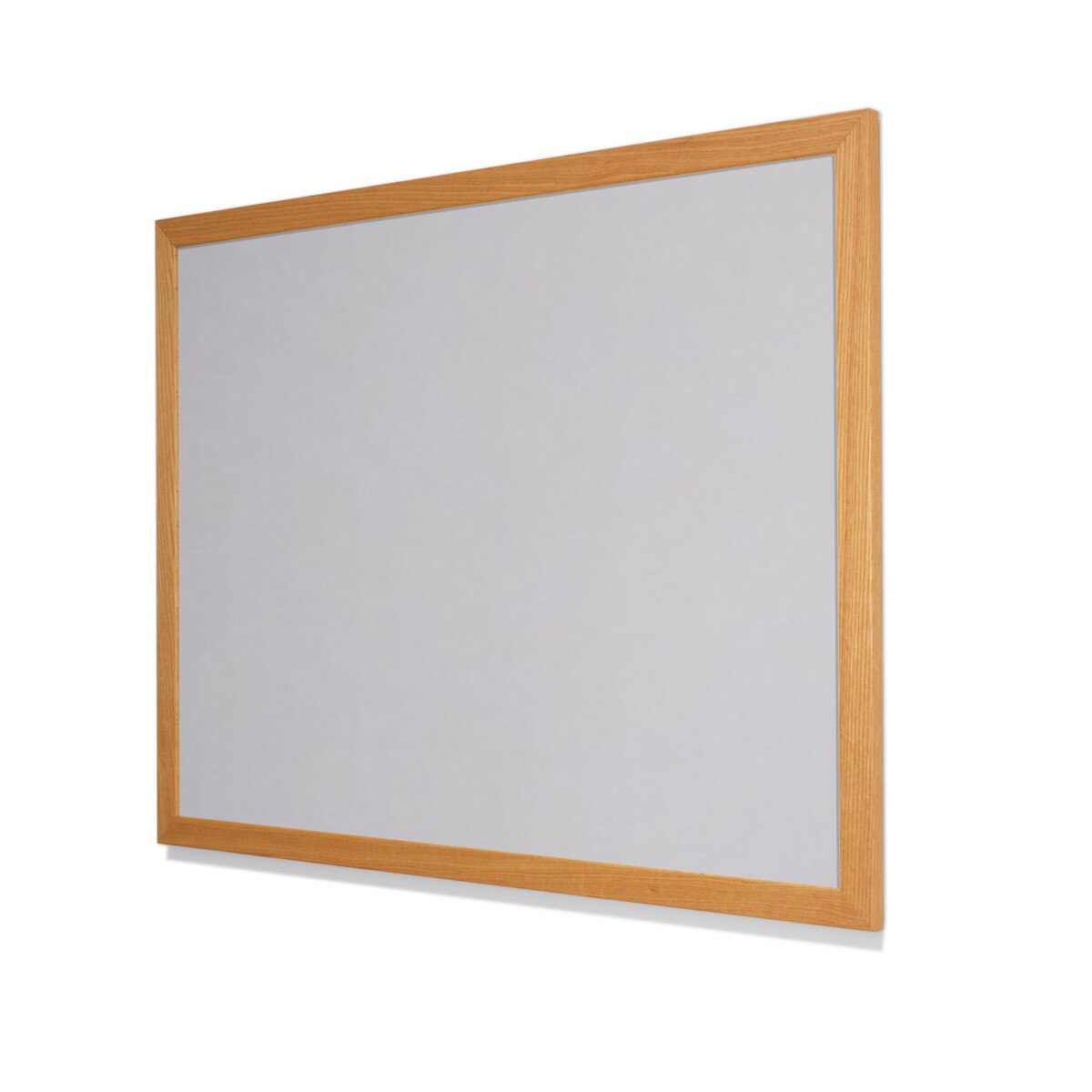 2206 Oyster Shell Colored Cork Forbo Bulletin Board with Red Oak Frame